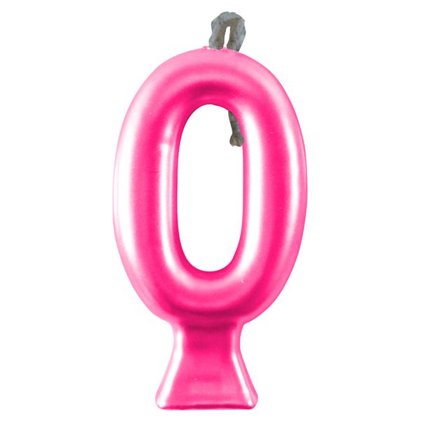VELA FESTCOLOR METALLIC NÚMERO 0 PINK UNIDADE