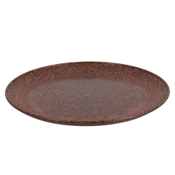 PRATO PLÁSTICA EVO LANCHE 21X1,8CM IMBUIA