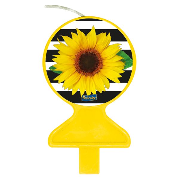 VELA FESTCOLOR TEMÁTICA GIRASSOL UNIDADE