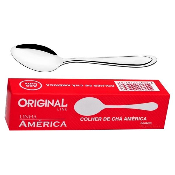 COLHER INOX ORIGINAL CHÁ AMERICA UNIDADE