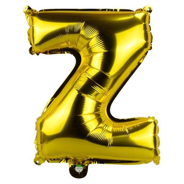 BALÃO GALA 28` 71CM LETRA Z DOURADO PACOTE COM 1