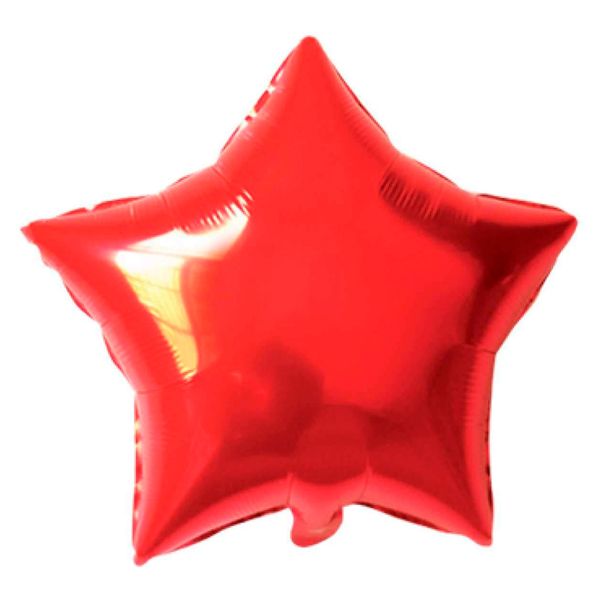 BALÃO GALA ESTRELA 8` 20CM VERMELHO PACOTE COM 3