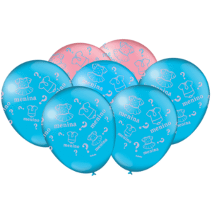 BALÃO FESTCOLOR CHÁ REVELAÇÃO COM 25