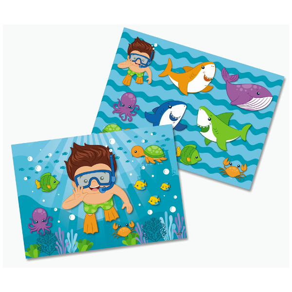 KIT DECORATIVO FUNDO DO MAR 10X1 106621
