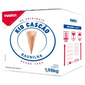 CASCÃO PARA SORVETE MARVI *KID* TRADICIONAL COM 120