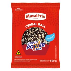 CEREAL CHOCOLATE POWERBALL MICRO BALL PRETO/BRANCO 500G