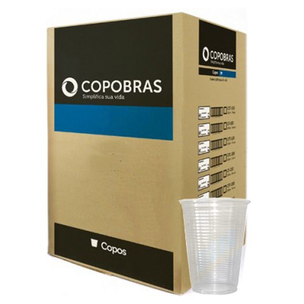 COPO PP COPOBRAS 150ML TRANSPARENTE COM 100
