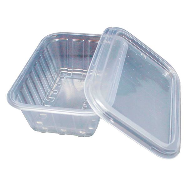 KIT POTE COPOZAN RETANGULAR 250ML TRANSPARENTE COM 24