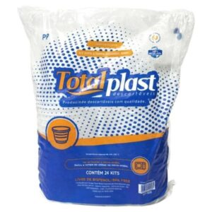 KIT POTE TOTALPLAST 500ML TRANSPARENTE COM 24 UN