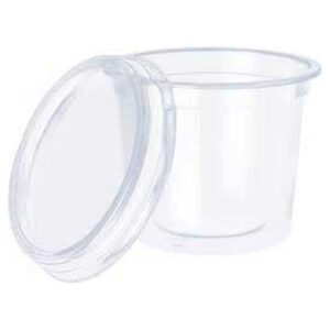 KIT POTE CRISTALCOPO 500ML SOBRETAMPA TRANSPARENTE COM 25