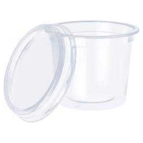KIT POTE CRISTALCOPO 500ML SOBRETAMPA TRANSPARENTE COM 25