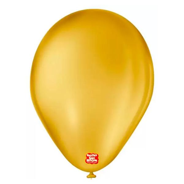BALÃO SÃO ROQUE 7 LISO AMARELO OCRE COM 50