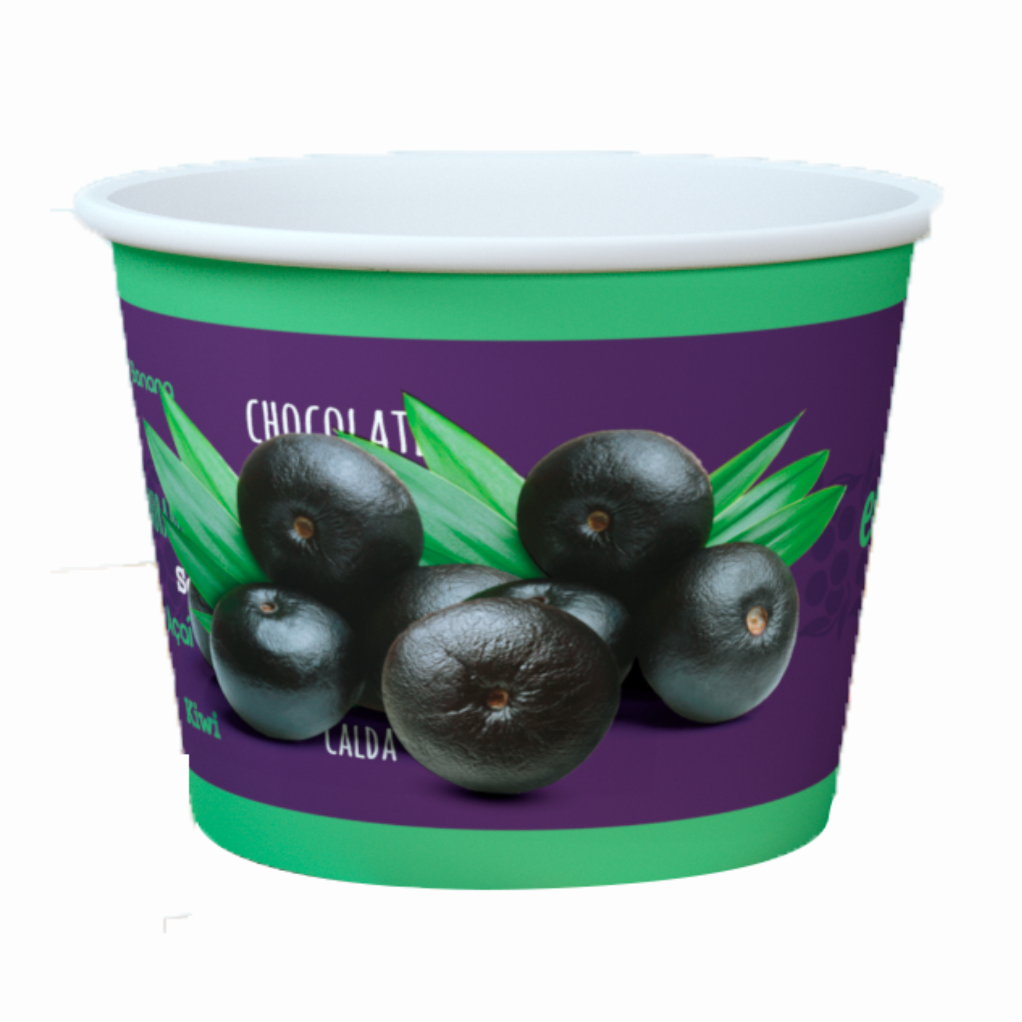 POTE PAPEL GLOBAL 360ML IMPRESSO AÇAÍ ROXO COM 50