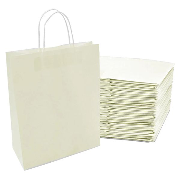 SACOLA PAPEL CREME 30X13,0X39 S5 LISA COM 10