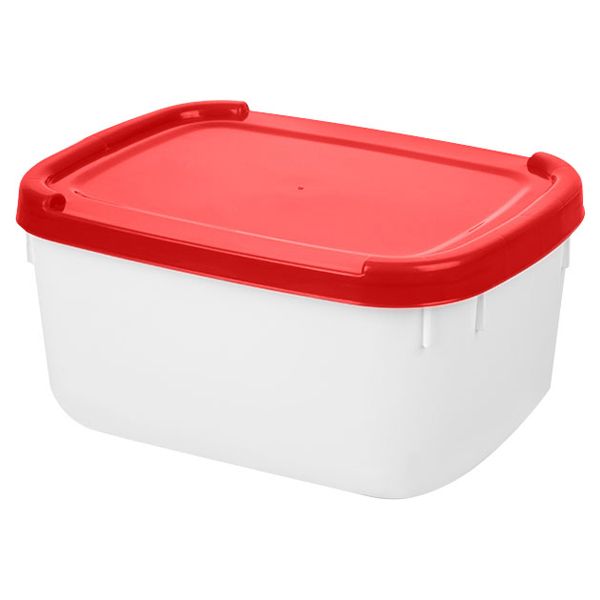POTE PLÁSTICA SORVETE RETANGULAR 1,5L NATURAL SEM TAMPA COM 25