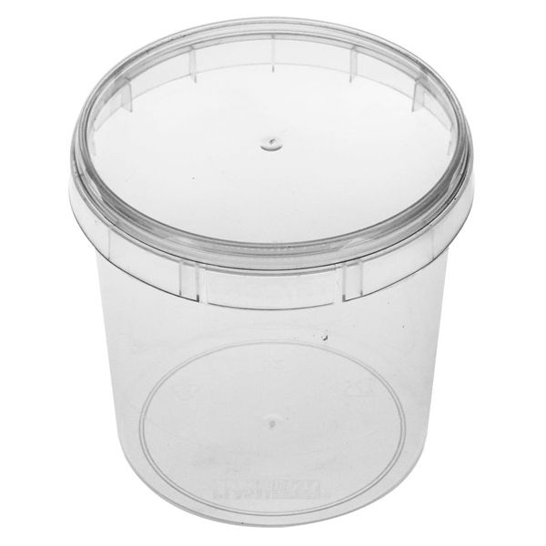 KIT POTE PLÁSTICA COM LACRE REDONDO 220ML TRANSPARENTE COM 10