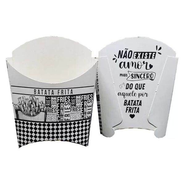 CAIXA PAPEL PLUMA COMBO HAMBURGUER BRANCO/PRETO COM 100