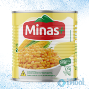 MILHO VERDE EM CONSERVA MINAS MAIS 1,7KG/2,6KG