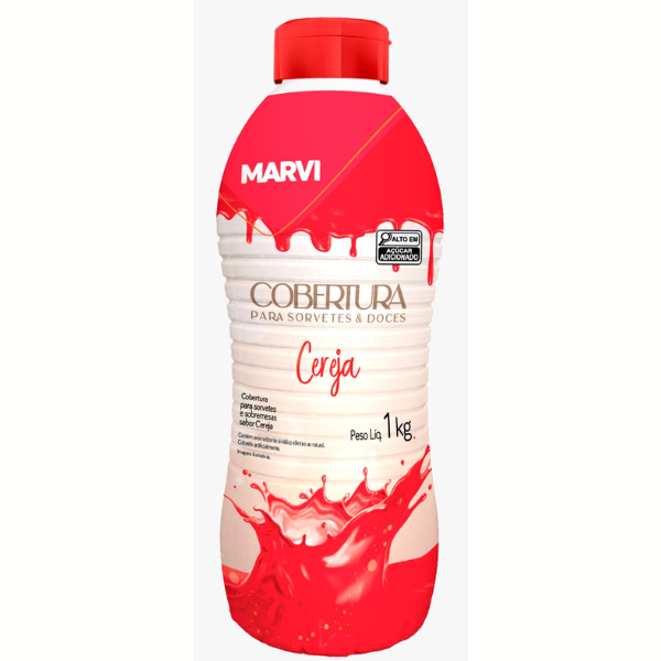 COBERTURA PARA SORVETE MARVI CEREJA 1,0KG
