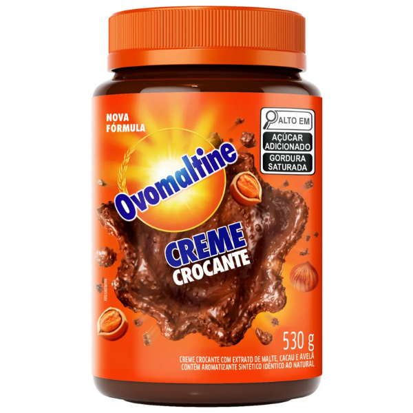 CREME CROCANTE OVOMALTINE CHOCOLATE COM 530G