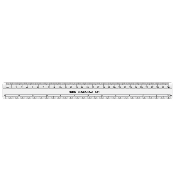 REGUA PLÁSTICA CIS PLÁSTICA 30CM 621 TRANSPARENTE UNIDADE