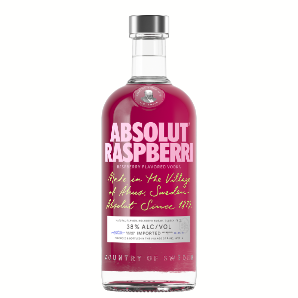 BEBIDA VODKA ABSOLUT RASPBERRY 750ML