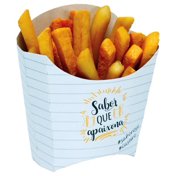 CAIXA PAPEL IP EMBALAGEM BATATA FRITA COM 100