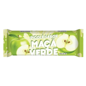 SAQUINHO BOPP RIACHO PARA PICOLÉ MAÇÃ VERDE COM 200G
