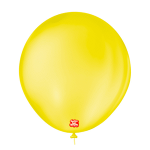 BALÃO SÃO ROQUE REDONDO 7 LISO AMARELO CITRINO COM 50