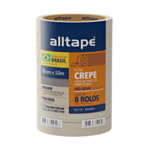 FITA ADESIVA ALLTAPE SK710 CREPE 18MMX50M COM 8