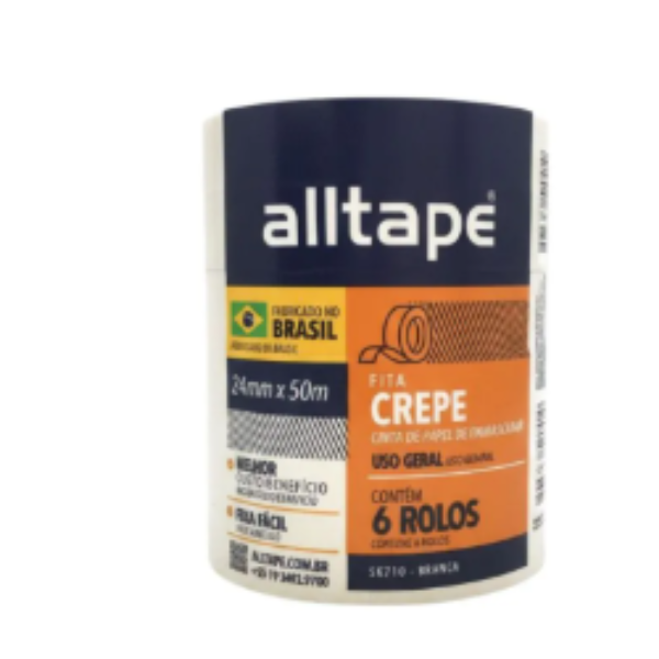 FITA ADESIVA ALLTAPE SK710 CREPE 24MMX50M COM 6