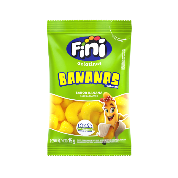 GELATINAS FINI BANANA COM 15G
