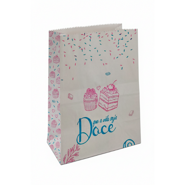 SACO PAPEL DIPRIMA SOS G IMPRESSO DOCE ROSA COM 50