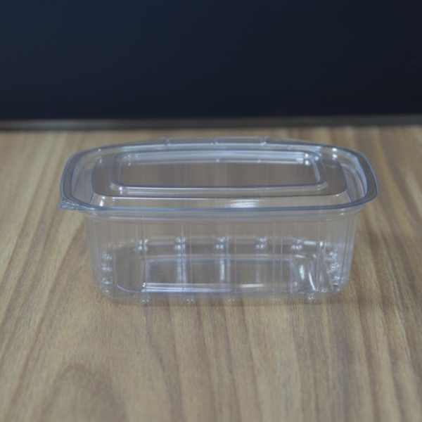 EMBALAGEM COPOPLAST ECO-88 POTE RETANGULAR 250ML COM TAMPA ARTICULADA C/200