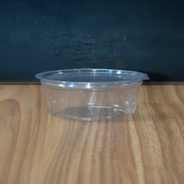 EMBALAGEM COPOPLAST ECO-742D POTE REDONDO DIAMANTADO COM TAMPA ARTICULADA C/200