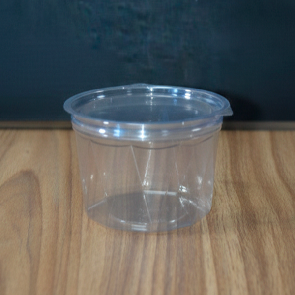 EMBALAGEM COPOPLAST ECO-771D POTE REDONDO DIAMANTADO COM TAMPA ARTICULADA C/200