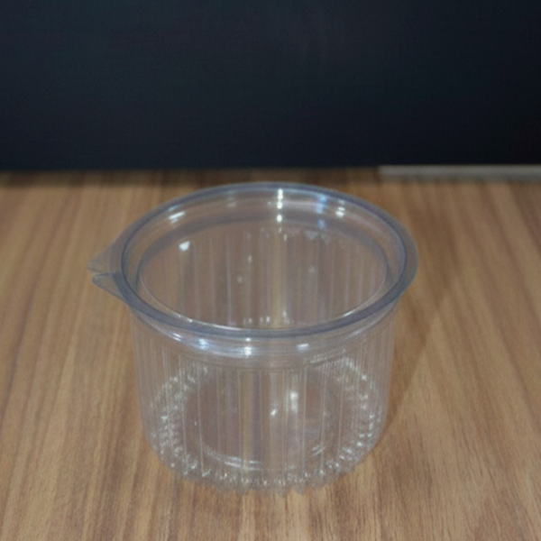 EMBALAGEM COPOPLAST ECO-771 POTE REDONDO RENHURADO COM TAMPA ARTICULADA C/200