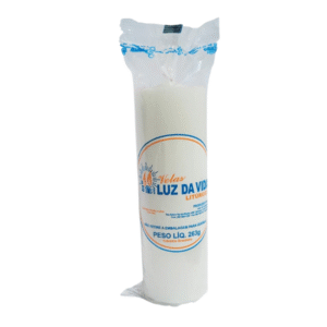 VELA LUZ DA VIDA LITURGICA BRANCA 263G UNIDADE