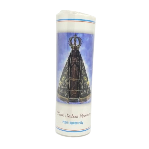 VELA LUZ DA VIDA  NOSSA SENHORA APARECIDA 263G UNIDADE