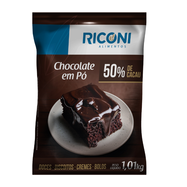 CHOCOLATE EM PO RICONI 50% COM 1,01KG