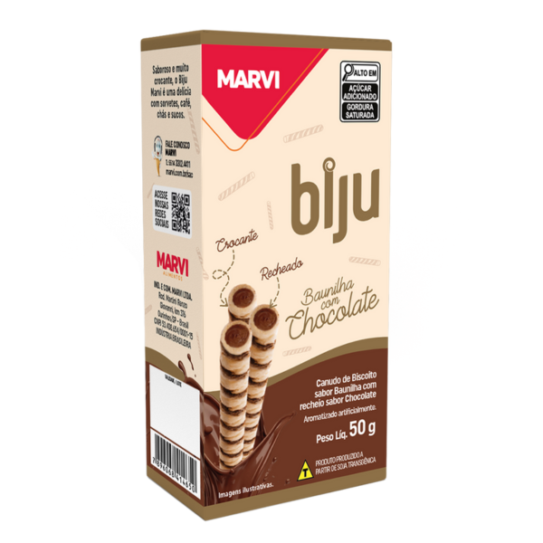 ROLO WAFFER MARVI BIJU CHOCOLATE COM 50G