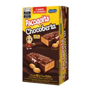 PAÇOQUITA SANTA HELENA CHOCOBERTA 18G DISPLAY COM 24 UNIDADES