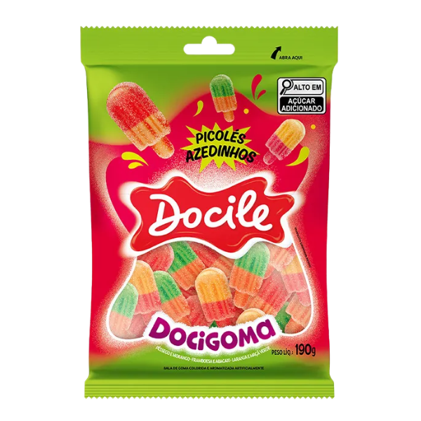 BALA DOCIGOMA DOCILE PICOLE COM 190G