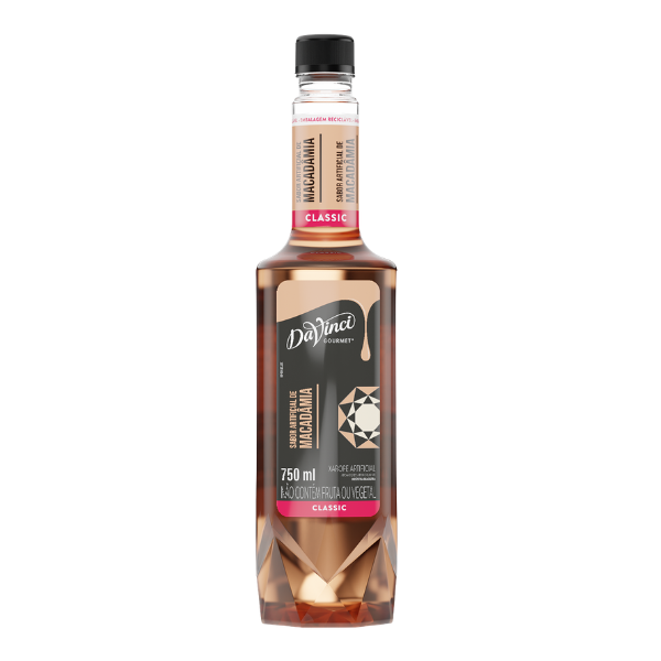 XAROPE DAVINCI GOURMET MACADÂMIA COM 750ML