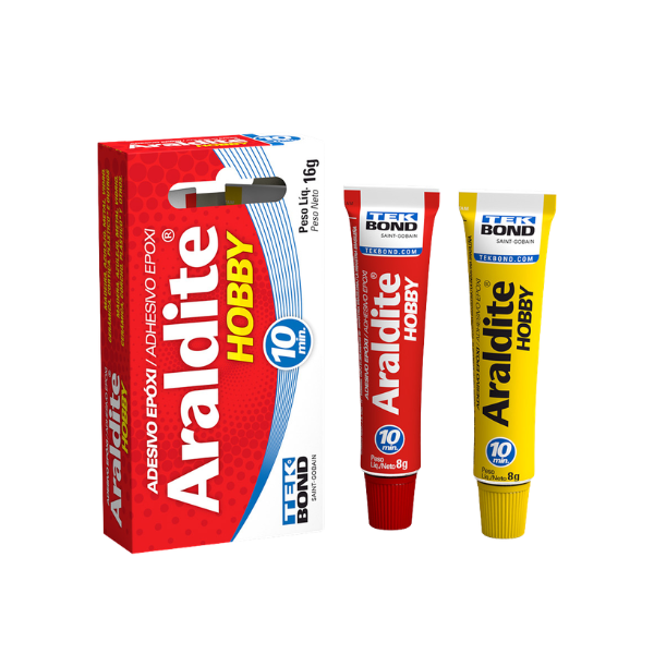 ADESIVO EPOXI TEKBOND ARALDITE HOBBY CAIXINHA COM 16G