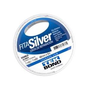 FITA ADESIVA TEKBOND SILVER BRANCA 48MMX5M UNIDADE