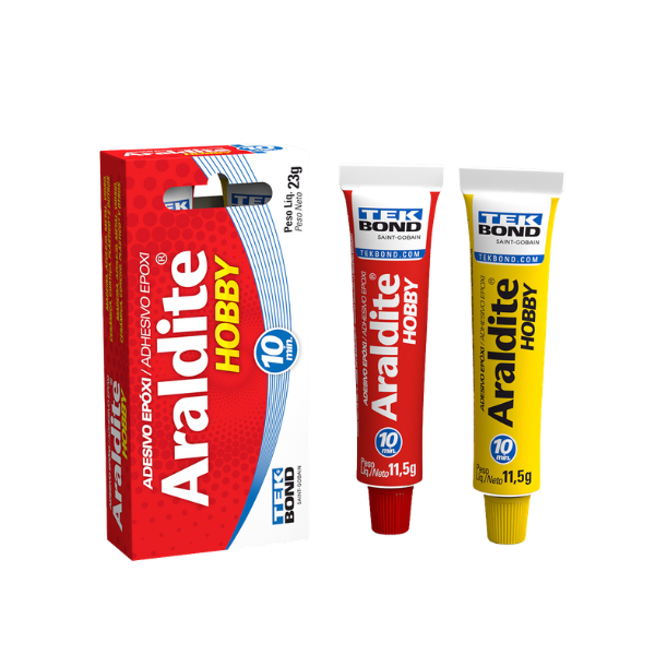 ADESIVO EPOXI TEKBOND ARALDITE HOBBY CAIXINHA COM 23G