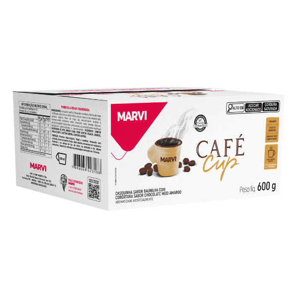 CASQUINHA MARVI CAFE CUP COM CHOCOLATE PERSONALIZADO COM 600G