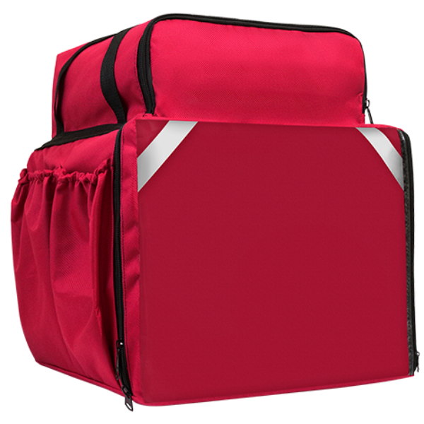 MOCHILA TERMICA BOLSO PIZZA VERMELHA TERMICA 45 L UNIDADE