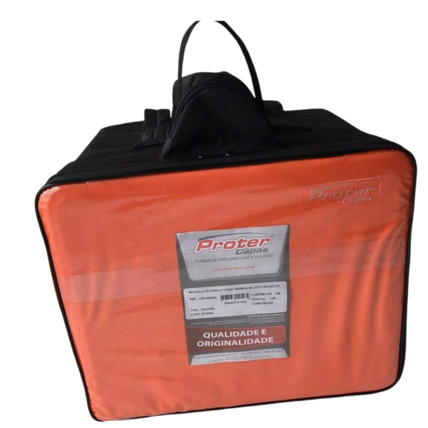 MOCHILA TERMICA BOLSO PIZZA LARANJA 45L UND
